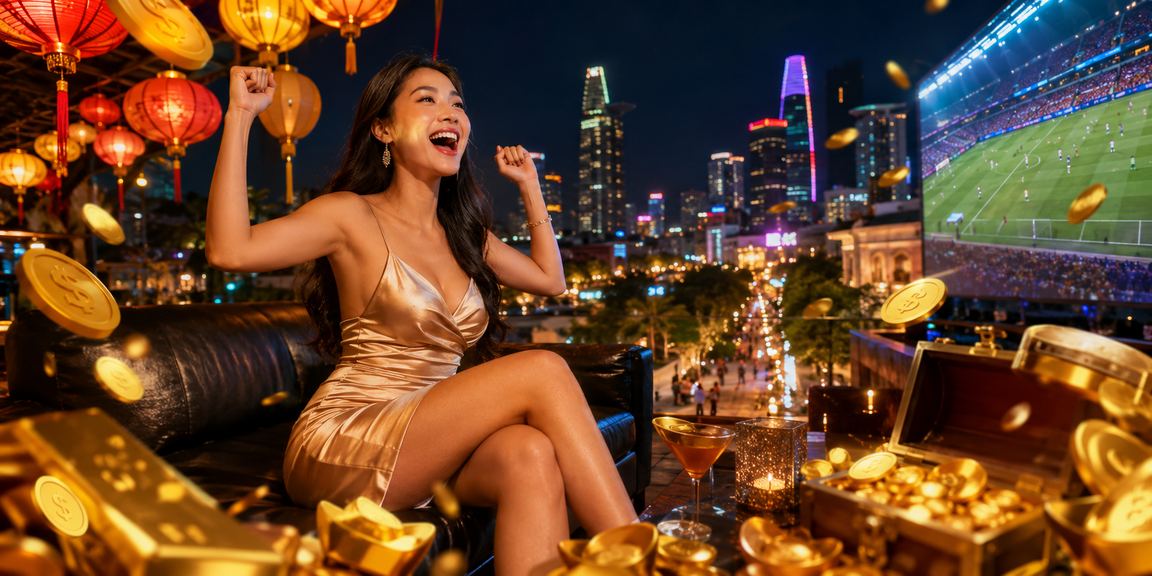 Người dùng TP. Hồ Chí Minh xem sự kiện thể thao và giải trí trực tuyến vào buổi tối lễ hội đèn lồng